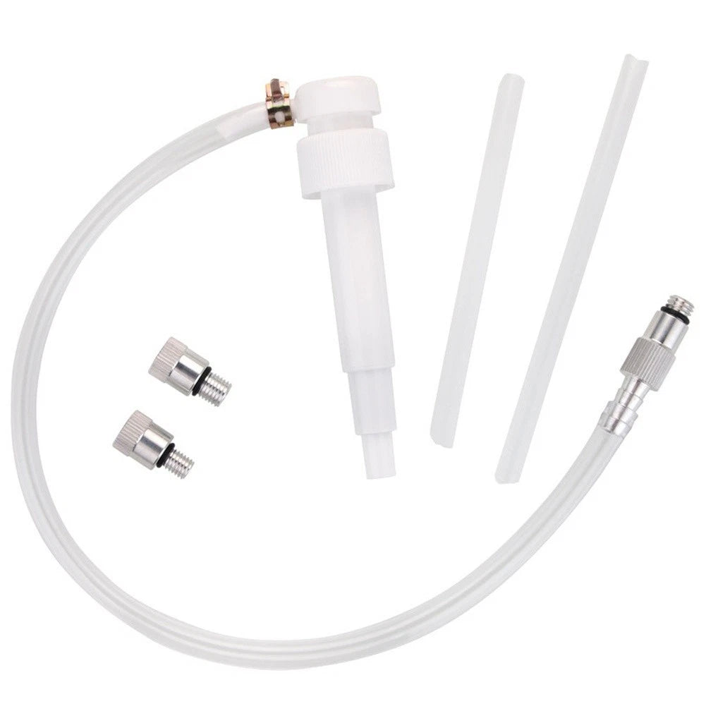 Gear Oil Service Pump with 3/8 Inch Swivel Head and Quart Bottle Straws