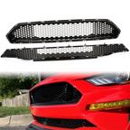 Front Upper Grille + Lower Mesh Grill for Ford Mustang (2018–2022)