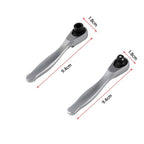 Set of 2 Ratchet Socket Wrenches with Hex Bit and Quick Release
