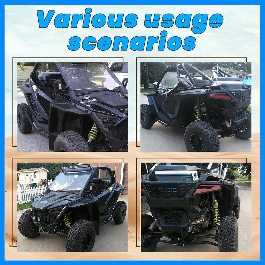 Full Coverage Fender Flares for Polaris RZR Pro XP/Pro R/Turbo R (2020–2024)