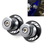 2X CNC Swingarm Spools Slider Stand Screws M6 for Yamaha YZF R1 R3 R6 (2015–2023)