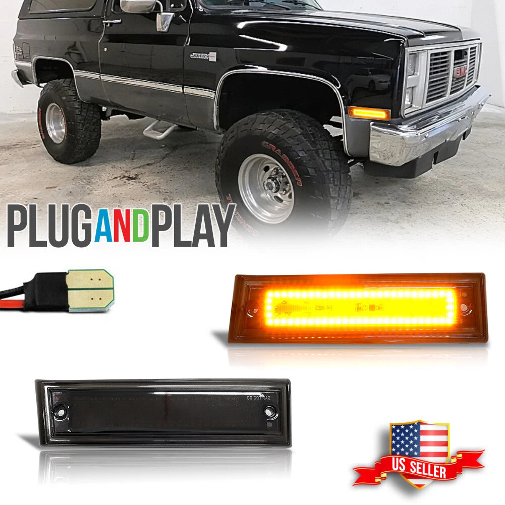 LED Side Marker Lights for Chevy GMC Blazer Jimmy Suburban C/K (1981–1991)