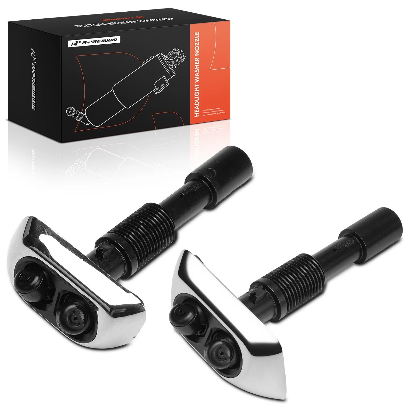 2Pcs Front Headlight Washer Nozzle for BMW E38 740i 740iL 750iL (1995–2001)
