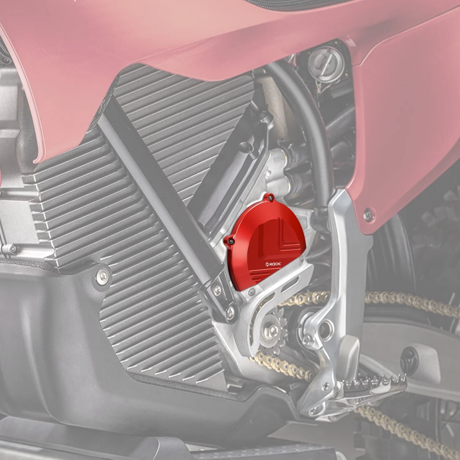 Left Large Motor Guard Protector Cover for Stark Varg EX MX SM (2024–2026)