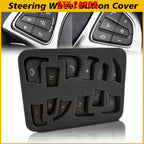 Steering Wheel Button Silver Trim Cover for Mercedes Benz GLC Class (2015–2018)