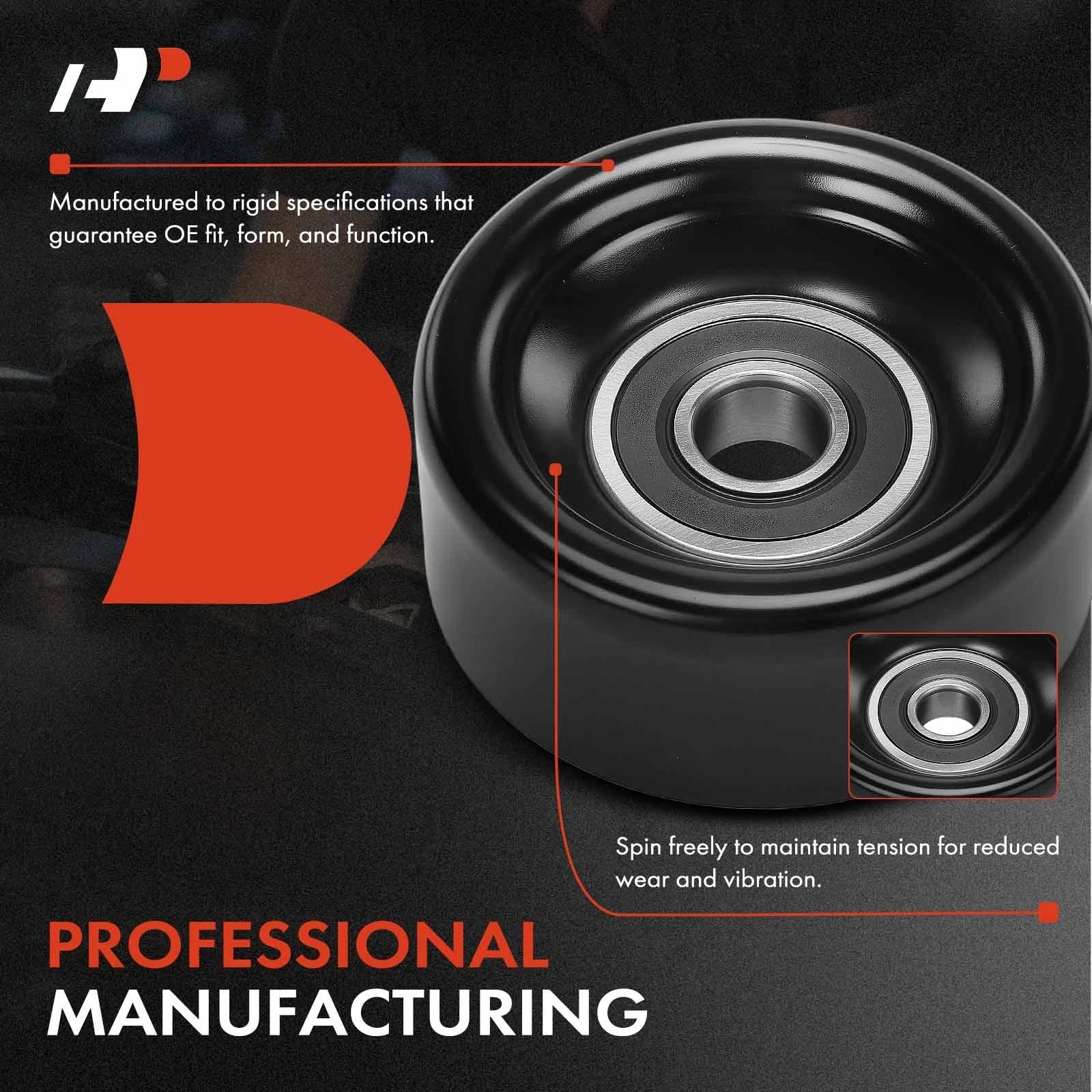 Idler Pulley for Ford F250 F350 F450 F550 Super Duty (2008–2010)