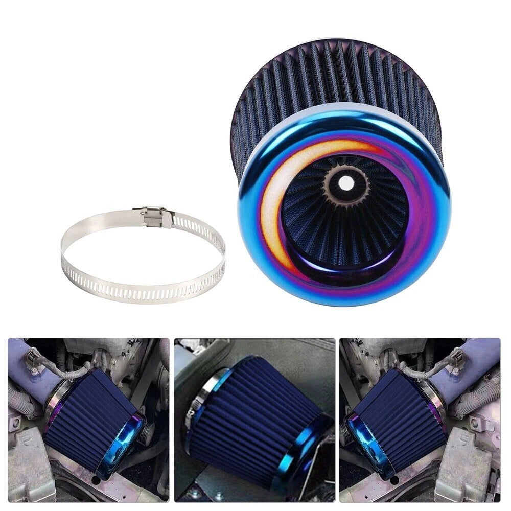 3" Cold Air Intake Cone Replacement Washable Filter