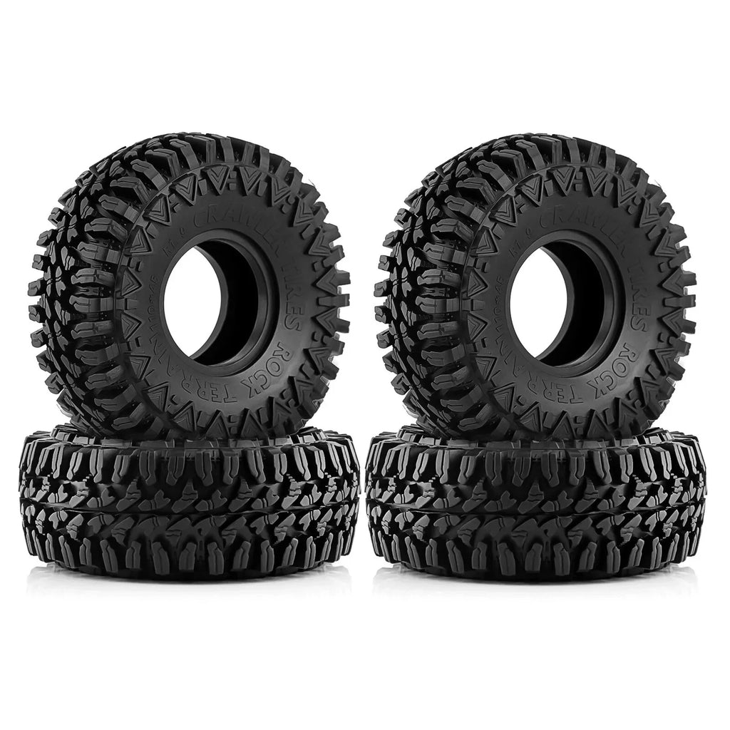 110mm Mud Terrain Rubber Tire for Axial SCX10, TRX4 (1/10 RC Crawler)