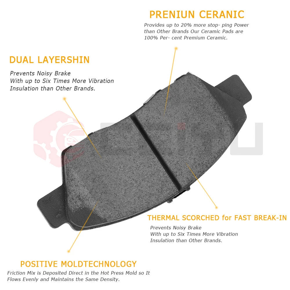 Drilled Rotors + Brake Pads for Honda Accord, Acura TSX (2009–2010)
