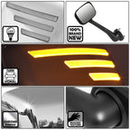 LED Sequential Turn Signal Hood Mirrors for Freightliner Cascadia (2008–2017)