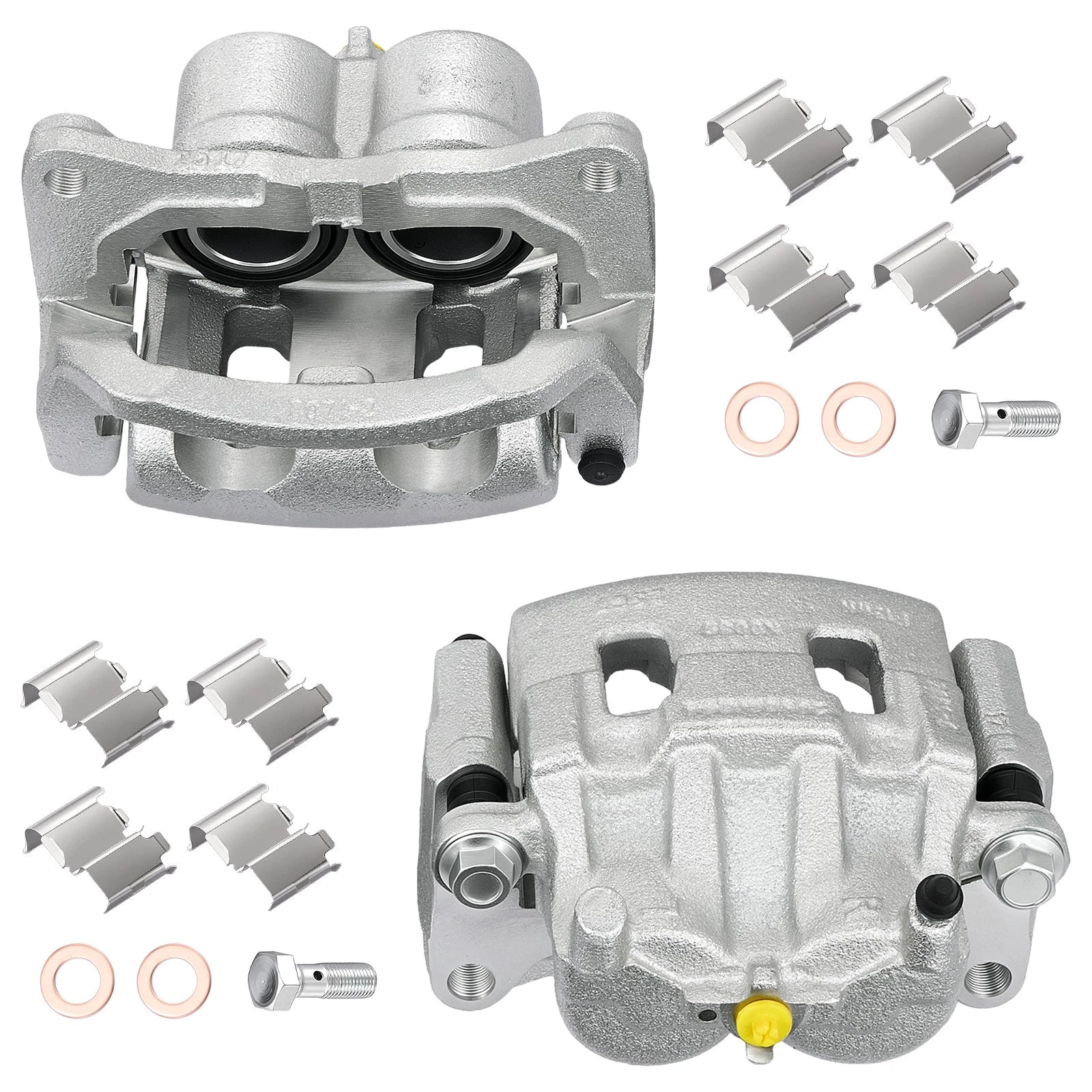 2X Front Brake Calipers w/ Brackets for Ford Edge (2011–2014), Mazda CX-9 (2007–2015)