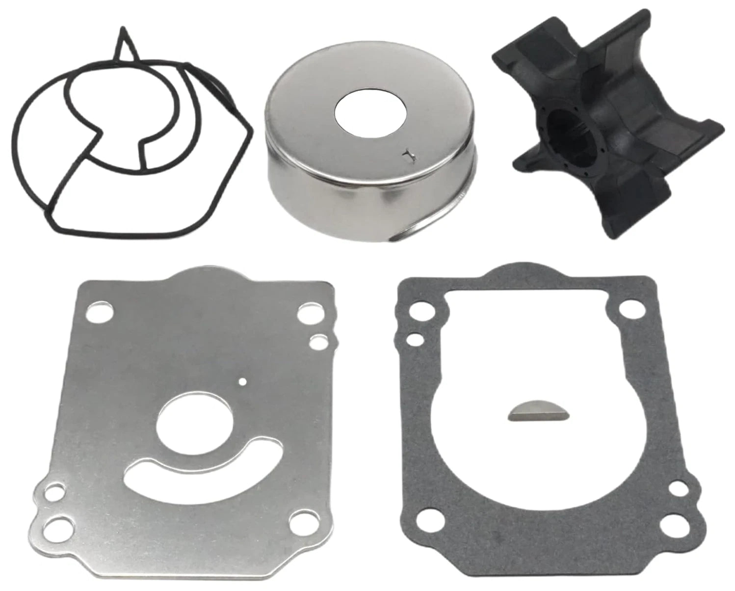 Outboard Water Pump Impeller & Plate for Suzuki 4-S (17461-90J01, 17471-93J02)
