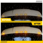 Set of 5 LED Clear Amber Top Roof Cab Marker Lights for Kenworth T680, Peterbilt 579