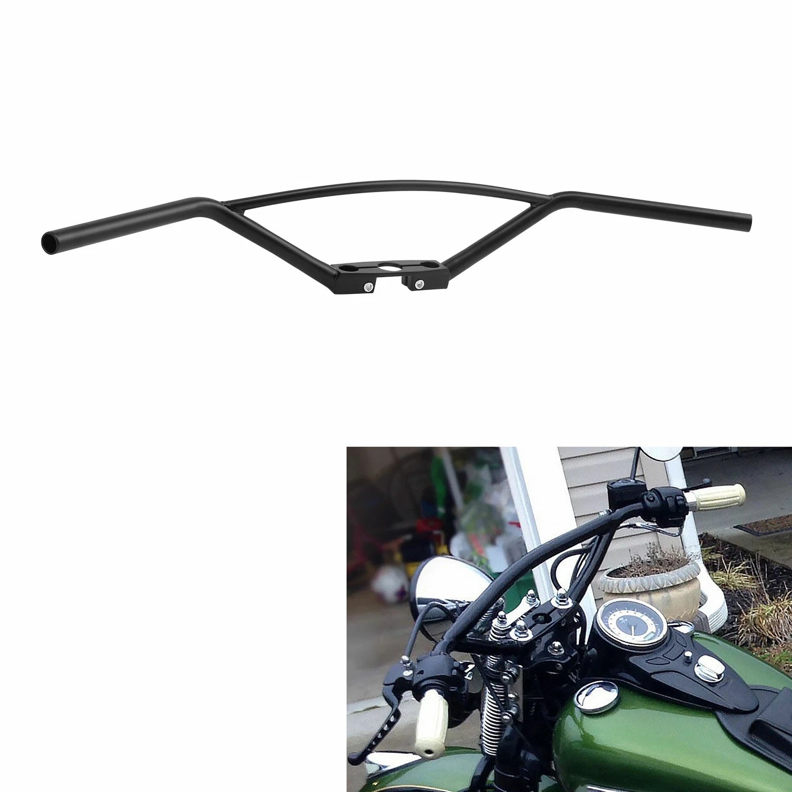 Handlebar for Harley EL FL WL G (1936–1958) Black