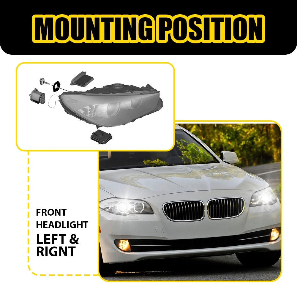 Set of 2 Xenon Ballast LED Modules for BMW 528i 535i 550i M5 (2011–2013)