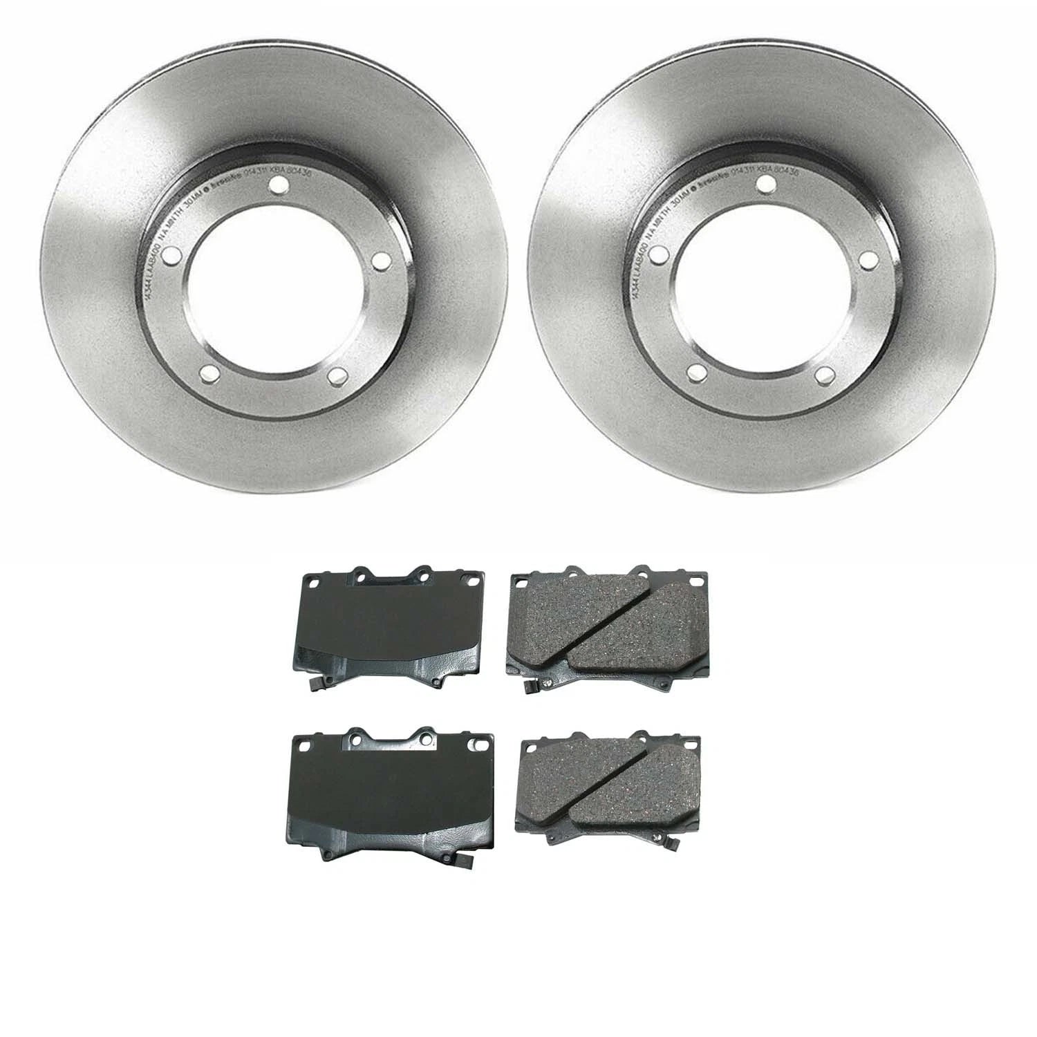 Akebono ProACT Front Brake Kit Disc Rotors & Ceramic Pads for LX470 (1998–2007)