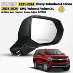 Side Mirror for Chevy Suburban Tahoe GMC Yukon (2021–2024) 6Pin Blind Spot