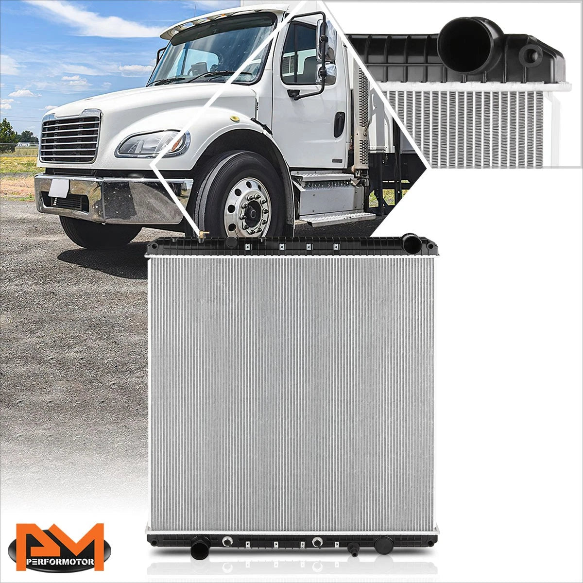 3-Row Aluminum Cooling Radiator for Ford Mustang 1965–1966