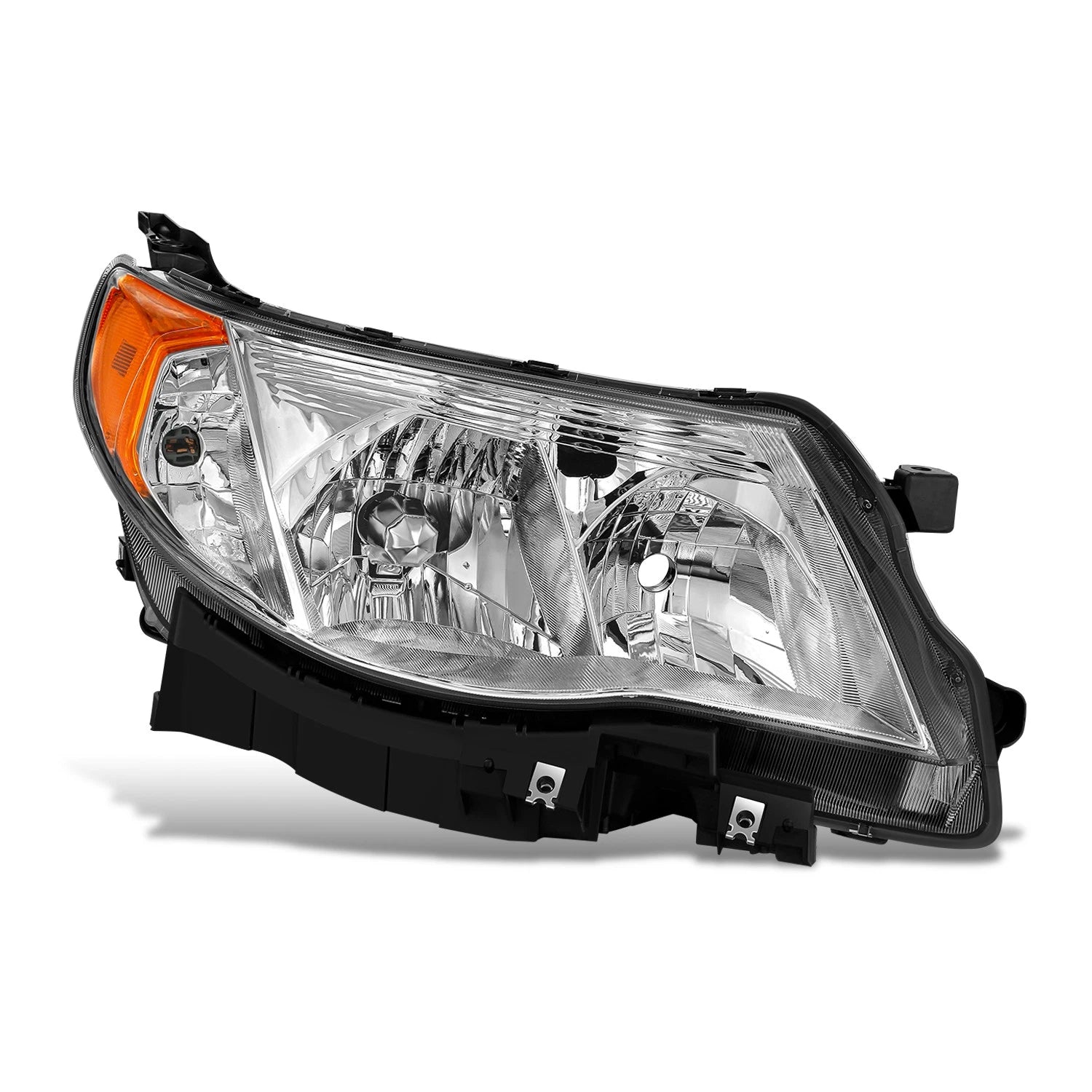 Passenger Side Chrome Housing Amber Corner Headlight for Subaru Forester (2009–2013)