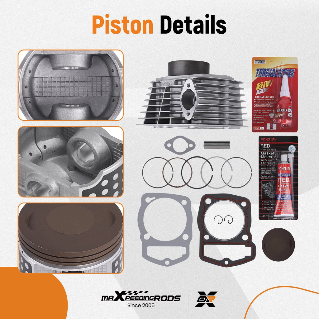 Big Bore Cylinder Piston Gasket Kit for Honda CRF230F SL230 XR230 (2003–2023)