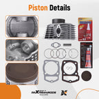 Big Bore Cylinder Piston Gasket Kit for Honda CRF230F SL230 XR230 (2003–2023)