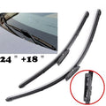 Set of 2 Front Windshield Wiper Arm Blades for Renault Megane (2006–2008)