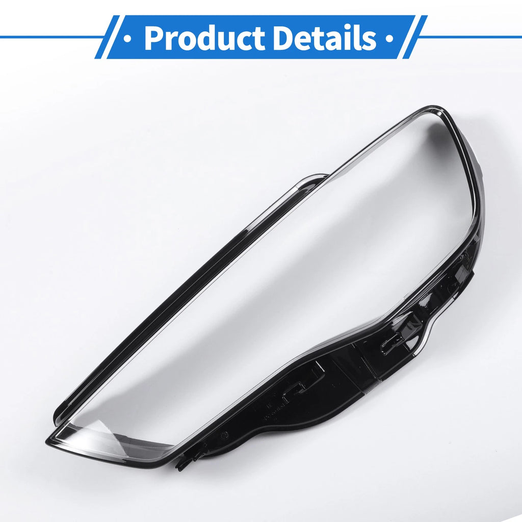 1 Pc Headlight Lens Cover for Audi A3 (2013–2015) Black