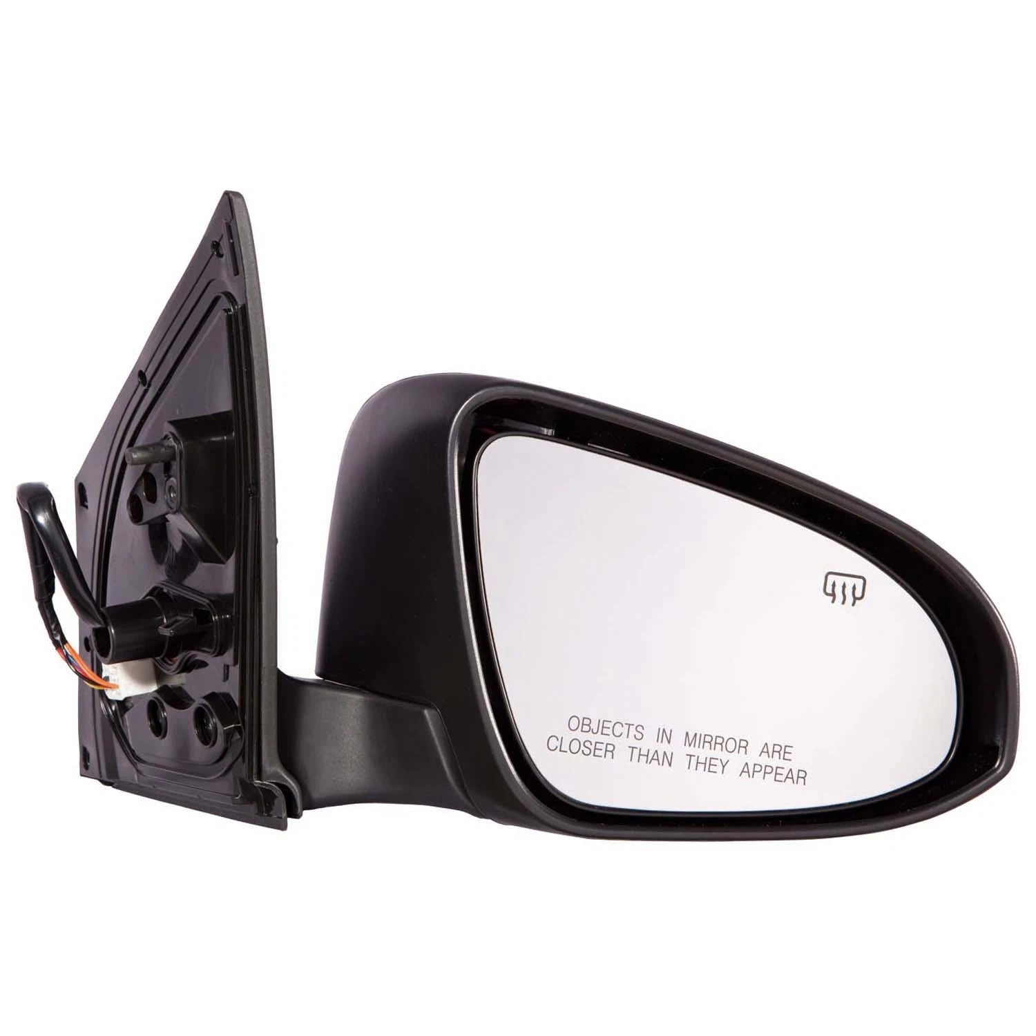 Replacement Ready to Paint Passenger Power Door Mirror w/Turn Signal w/Heated