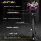 Coilovers for Honda Civic (2006–2011) Adjustable Height Shocks Struts Springs
