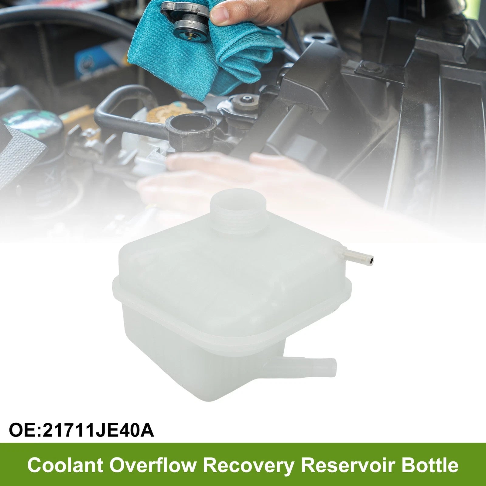 Coolant Expansion Overflow Tank No. 21711JE40A for Nissan Qashqai (2007–2013)