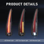 Set of 2 LED Rear Tail Lights for Chevrolet 1500 Suburban Tahoe GMC Yukon (2007–2014)