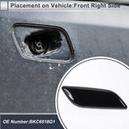 Bumper Headlight Washer Nozzle Cover Cap for Mazda 3 (2004–2013) Black