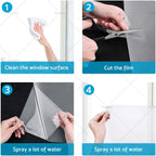 Window Film for Sunlight Control (Self Adhesive, Removable, Easy Clean)