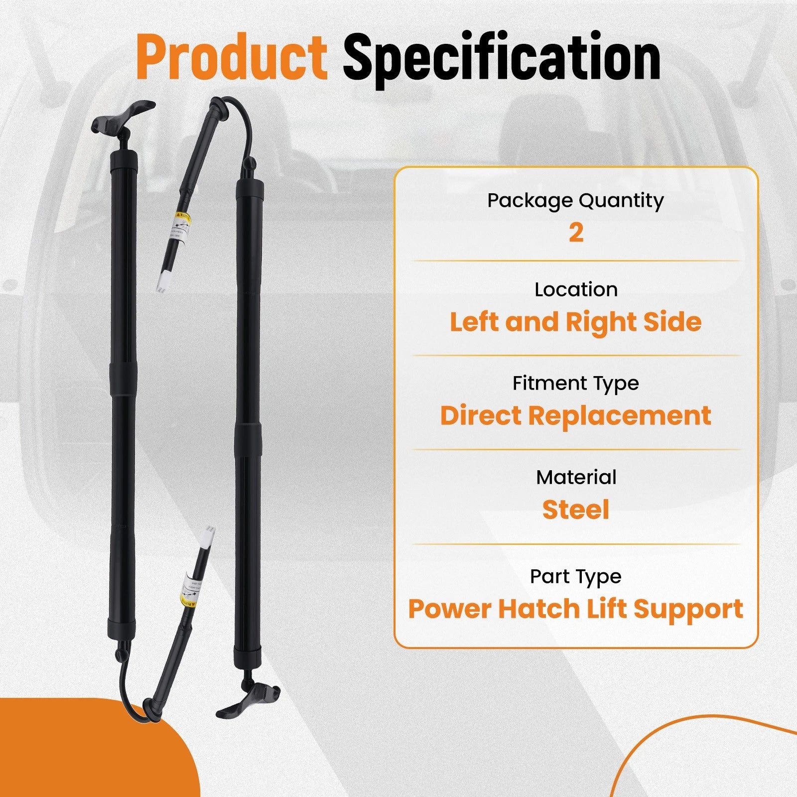 Rear Tailgate Lift Support Strut for Toyota Highlander (2001–2023) 6891009130