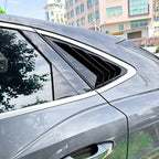 Rear Window Quarter Vent Louver Covers Gloss Black for Audi Q3 Sportback (2019–2024)