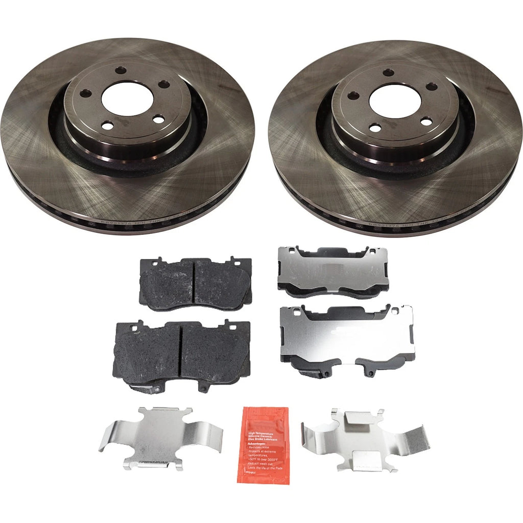 Front Brake Disc Rotors and Pads Kit for Ford Mustang (2015–2020)