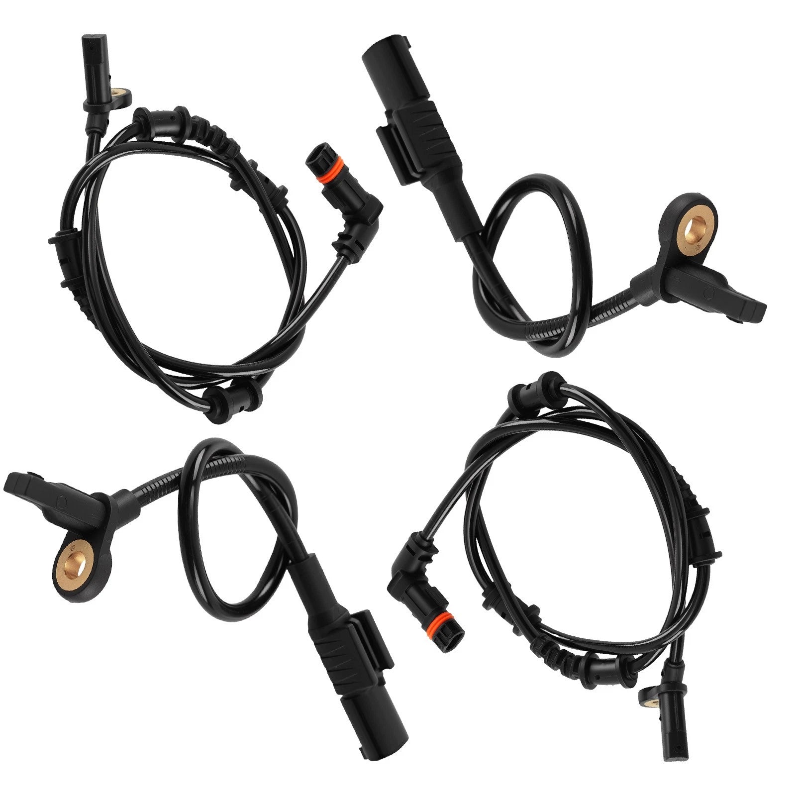 4X ABS Wheel Speed Sensor for Mercedes-Benz ML63 AMG (2007–2011) A1645400717