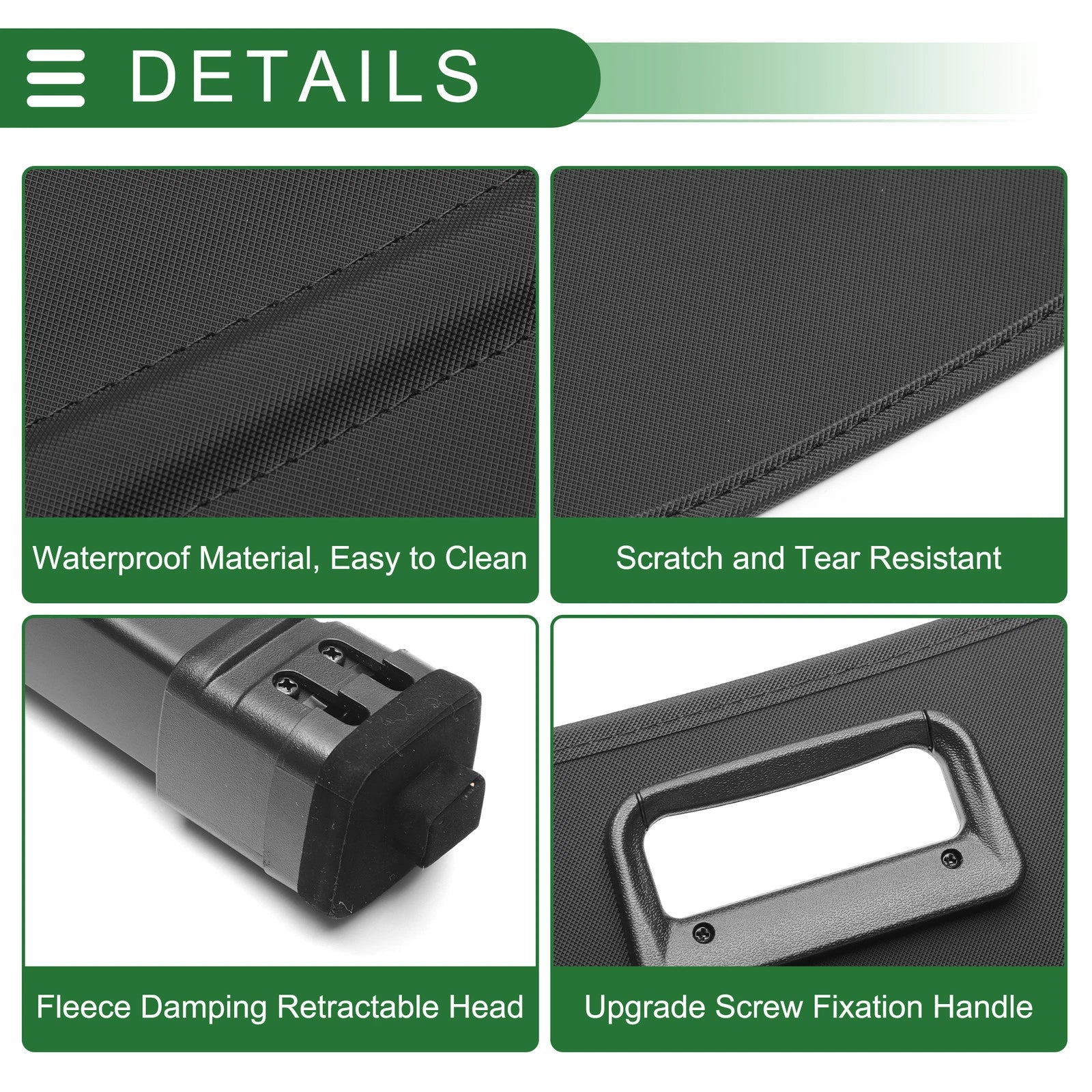Retractable Cargo Cover for Ford Kuga MK2 (C520) (2013–2019) Gloss Black