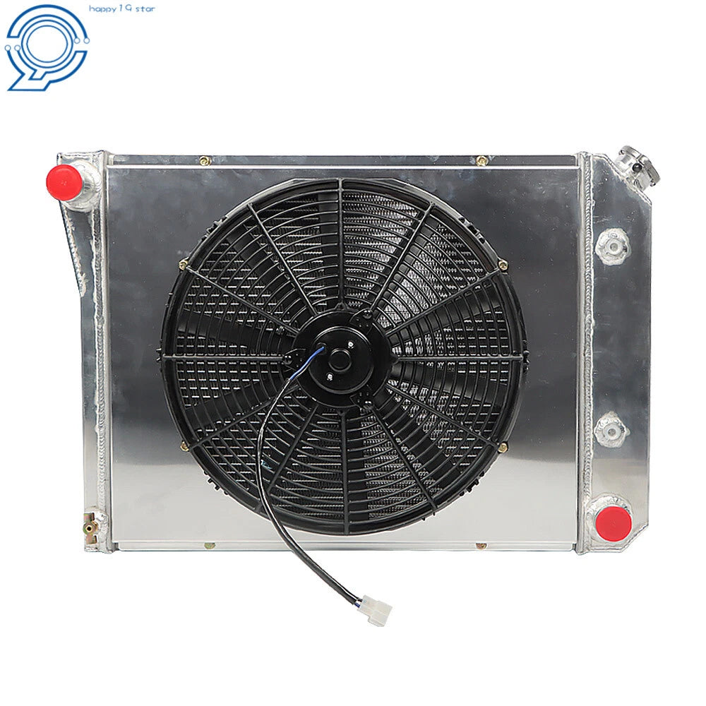 3-Row Aluminum Radiator with Shroud Fan Kit for Chevy El Camino (1971–1987)