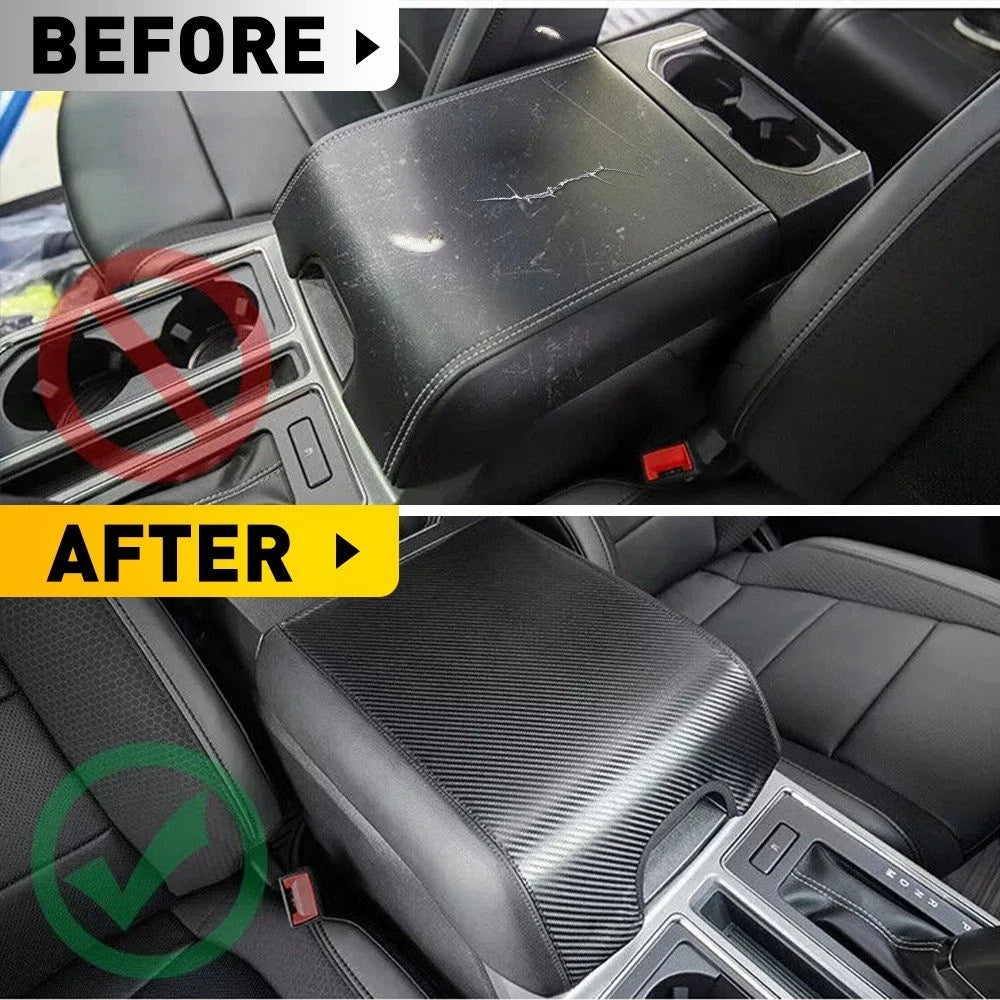 Center Console Armrest Cover for Ford F150 (2015–2020) F250 (2017–2022)