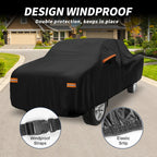 Waterproof Car Cover with Driver Door Zipper for Toyota Tacoma 