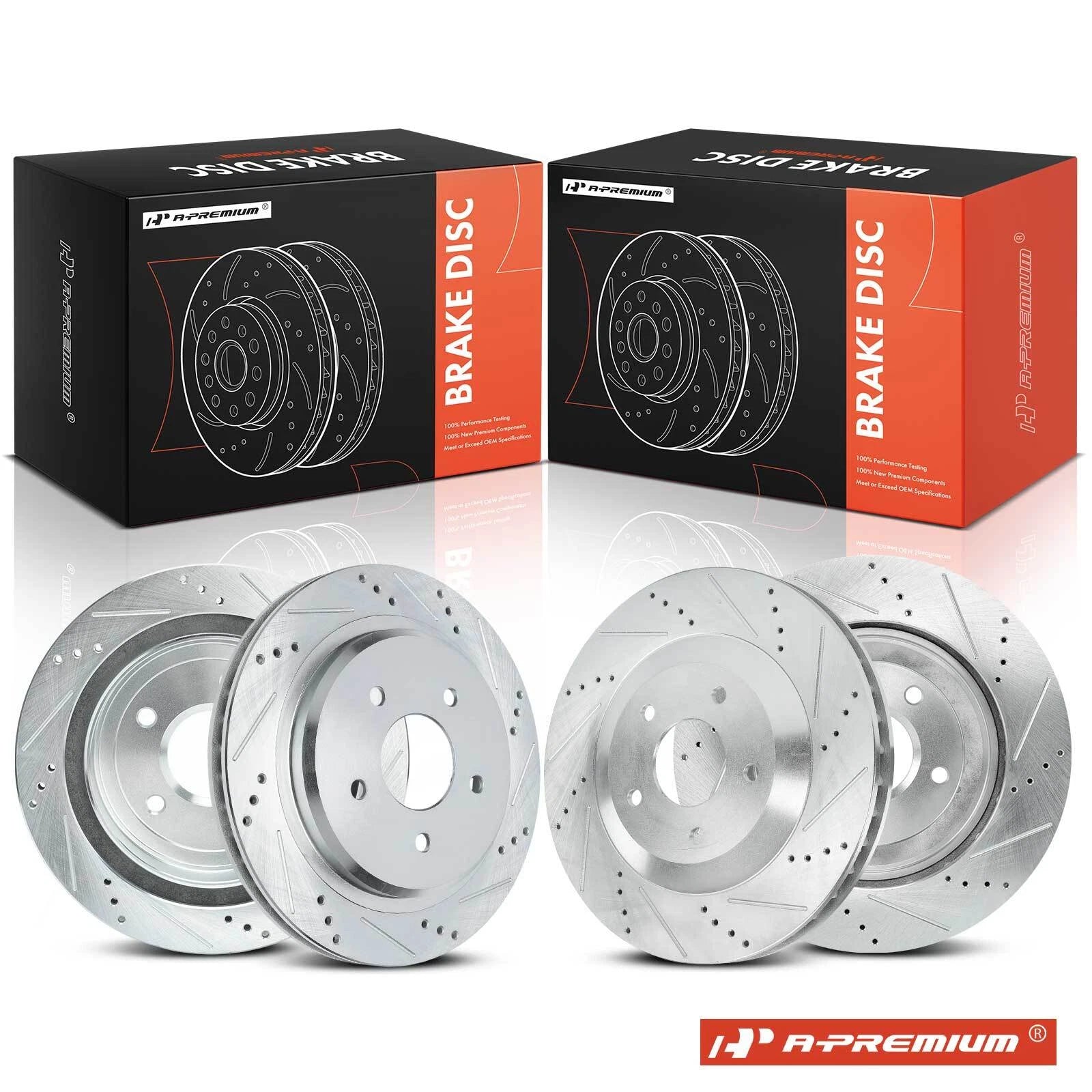 Drilled Brake Rotors for Chevy Corvette (1997–2004)
