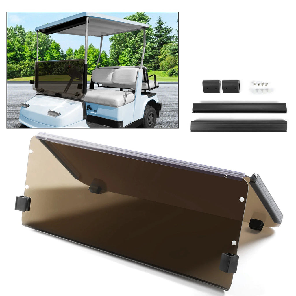 Tinted Fold Down Windshield for Yamaha G2 G9 (1985–1995)