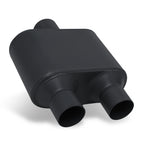 2.5" Center Inlet & 2.25" Outlet Dual Stainless Steel Exhaust Muffler for