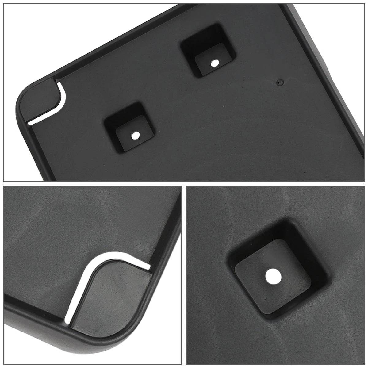 License Plate Mounting Bracket for Lexus ES300H (2016–2018) Black Polypropylene