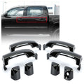 Set of 4 Glossy Black Painted Door Handles for Toyota Tundra Sequoia (2011–2019)