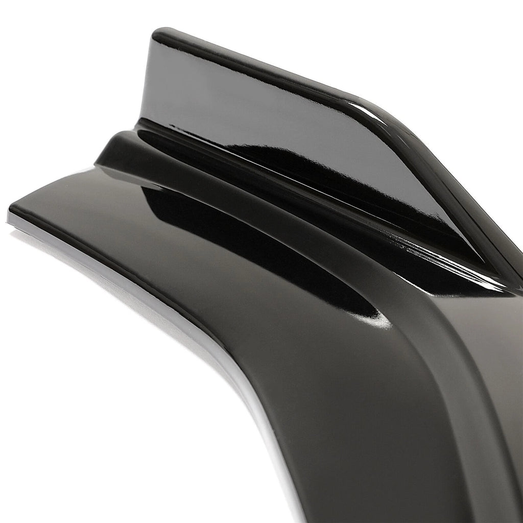 Front Bumper Lip Spoiler for Honda Civic Sedan (2016-2021) - Painted Black