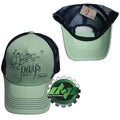 Peterbilt Baseball Cap Hat with Navy Mesh (Mint)