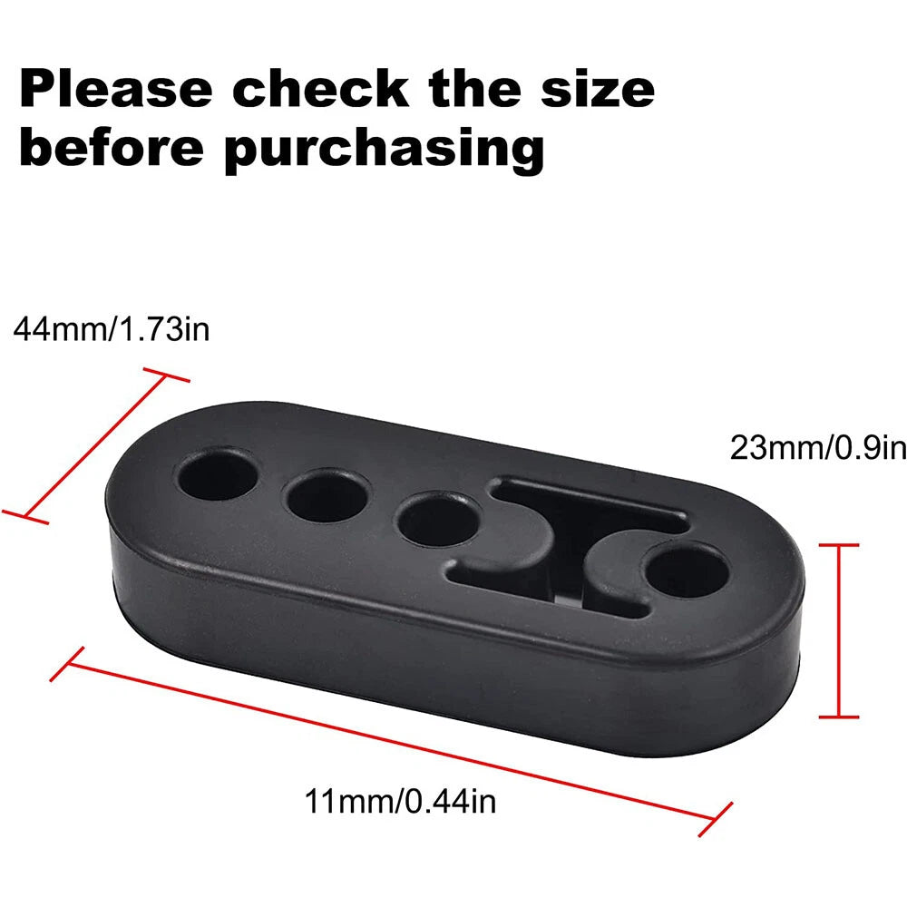 Universal Exhaust Hanger Rubber Insulator for 4-Hole (2-Pack) (Universal)