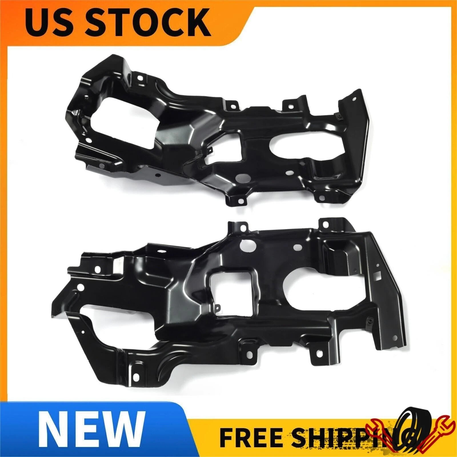 Set of 2 Front Bumper Support Brackets for Sierra 1500 (2016–2018)